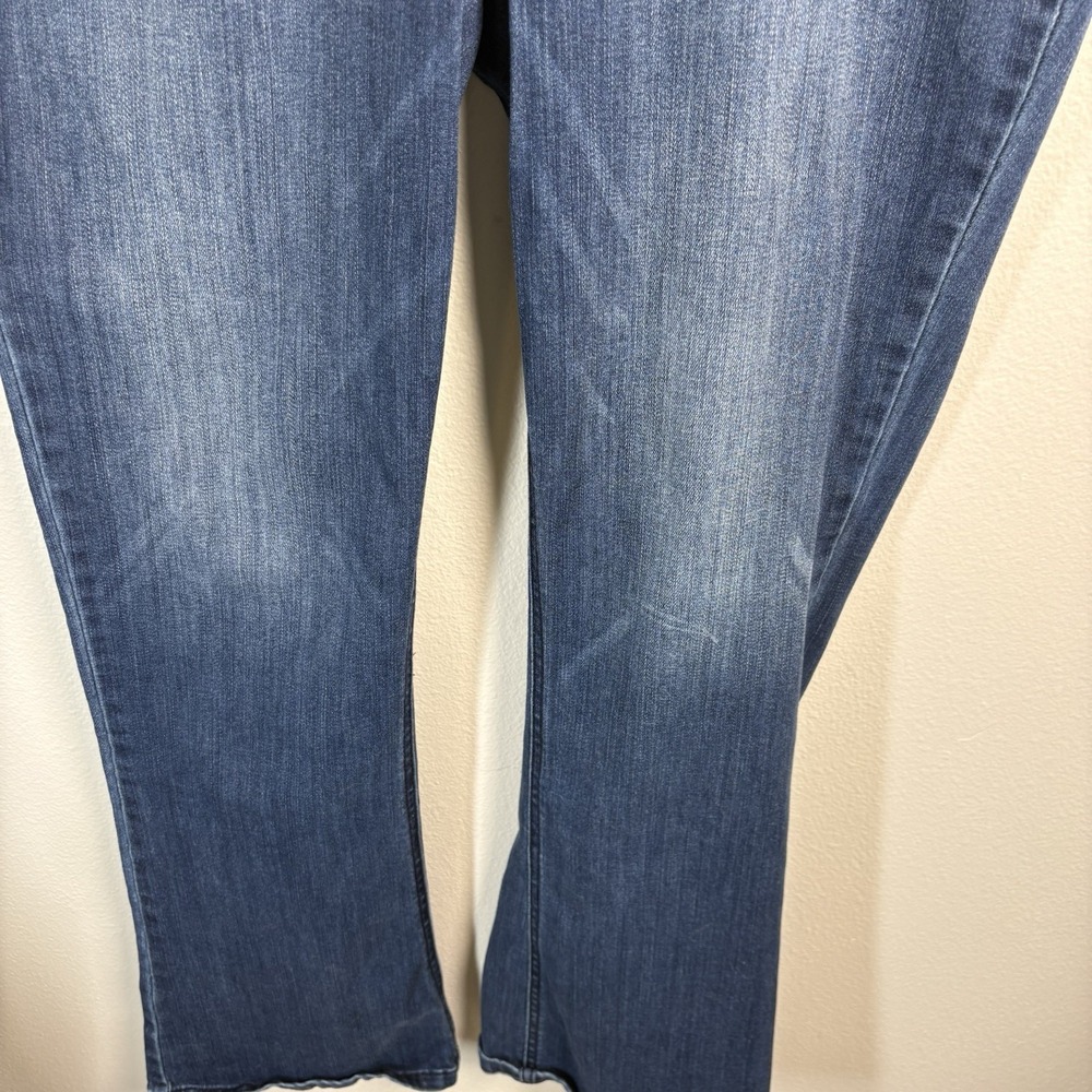 Democracy Womens 16 Blue Flare Jeans Classic Absolution Stretch Denim - Picture 3 of 13